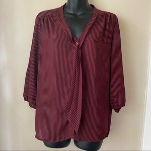 Black striped blouse